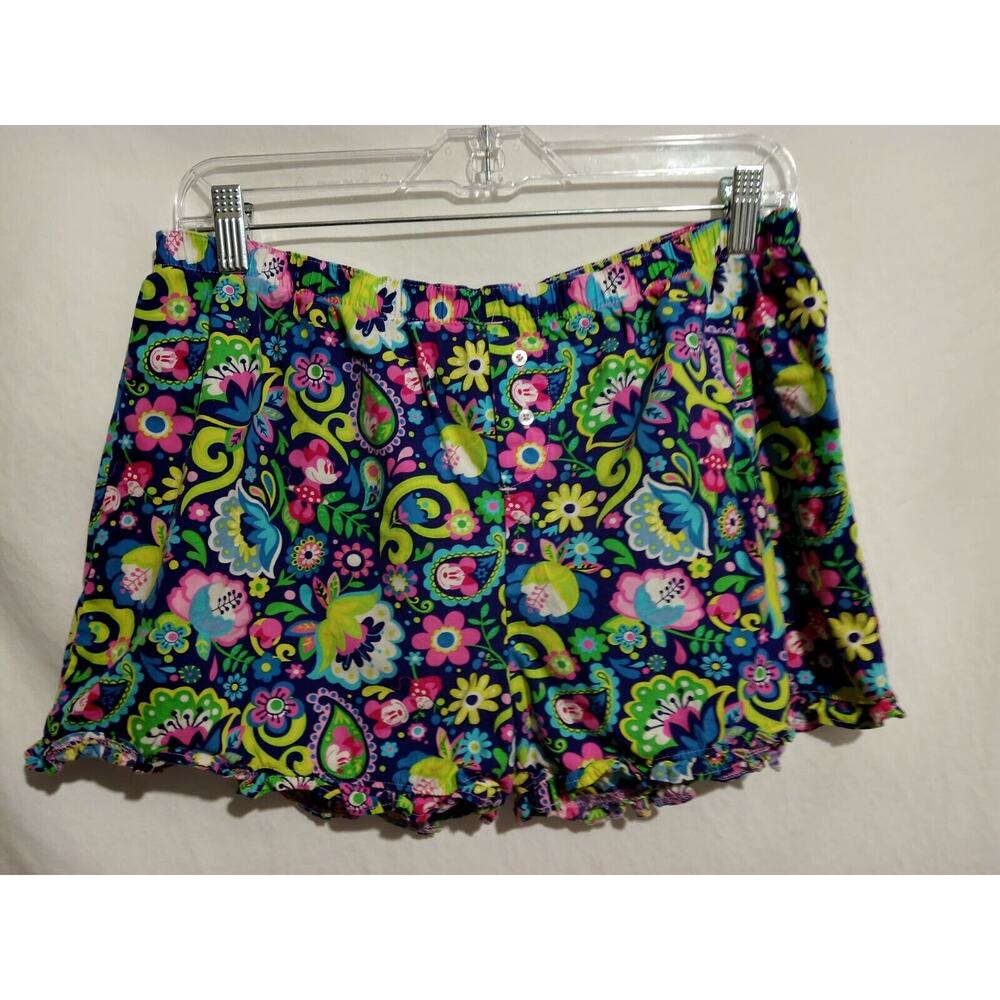 Disney Parks Authentic Original Size M Cotton Purple Floral Minnie Mouse...